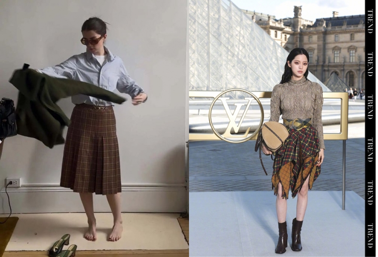 最最经典的格纹，也能穿出不一样的时尚品味